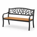 Banc extérieur en bois et métal 125 cm