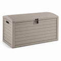 Coffre de rangement en polypropylène gris 120x57x45 cm